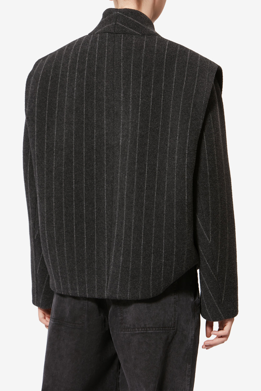 Manteau dyogo-ga en laine - Anthracite - Woman - 5