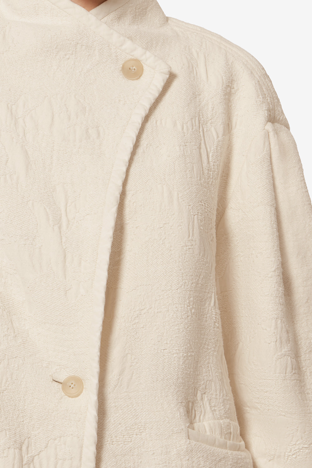 Uadie テクスチャードコットン ショートコート - 生成り - Woman - 3