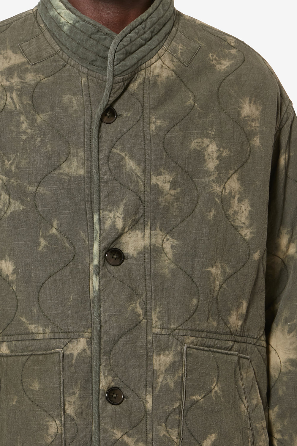 Veste matelassée en chambray taeliss - Clair kaki - Man - 2