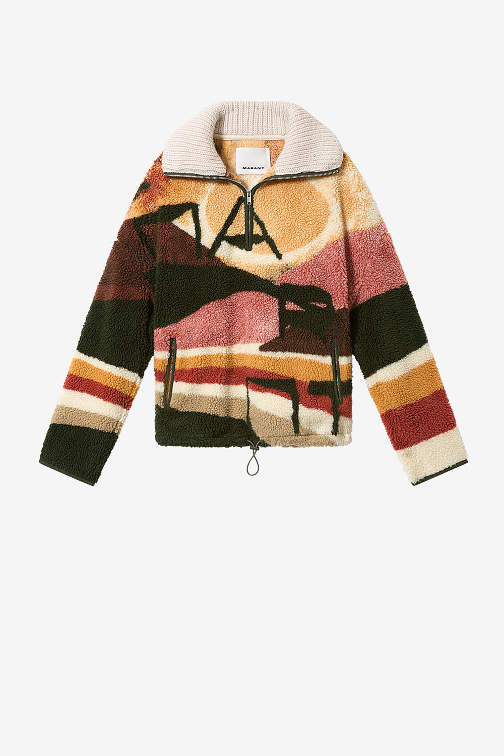 Chaqueta polar con estampado estilo desierto marley - Multicolor - Man - 1