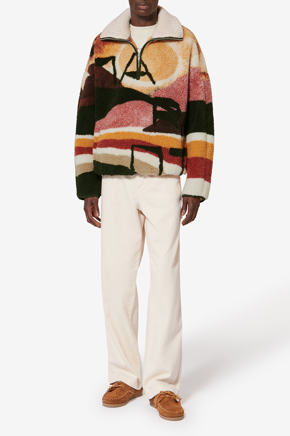 Marley 砂漠プリント入り フリースジャケット - 色とりどりの - Man - 2