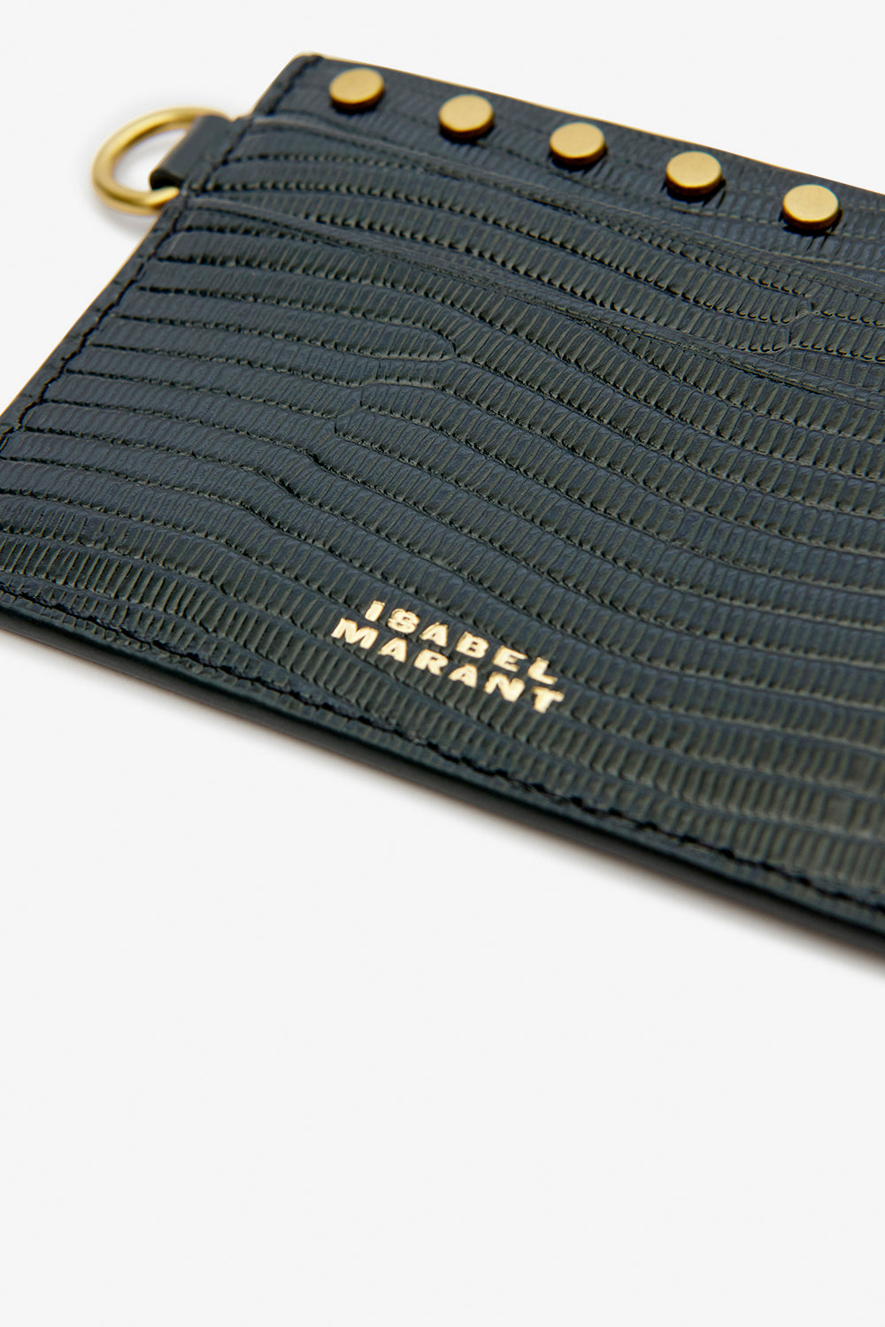 Card holder 송아지 가죽 카드 홀더 - 검은색 - Woman - 4