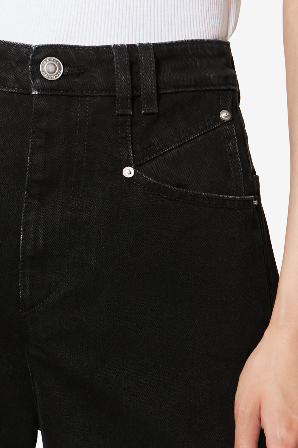 Pantalon lemony en coton - Noir délavé - Woman - 3