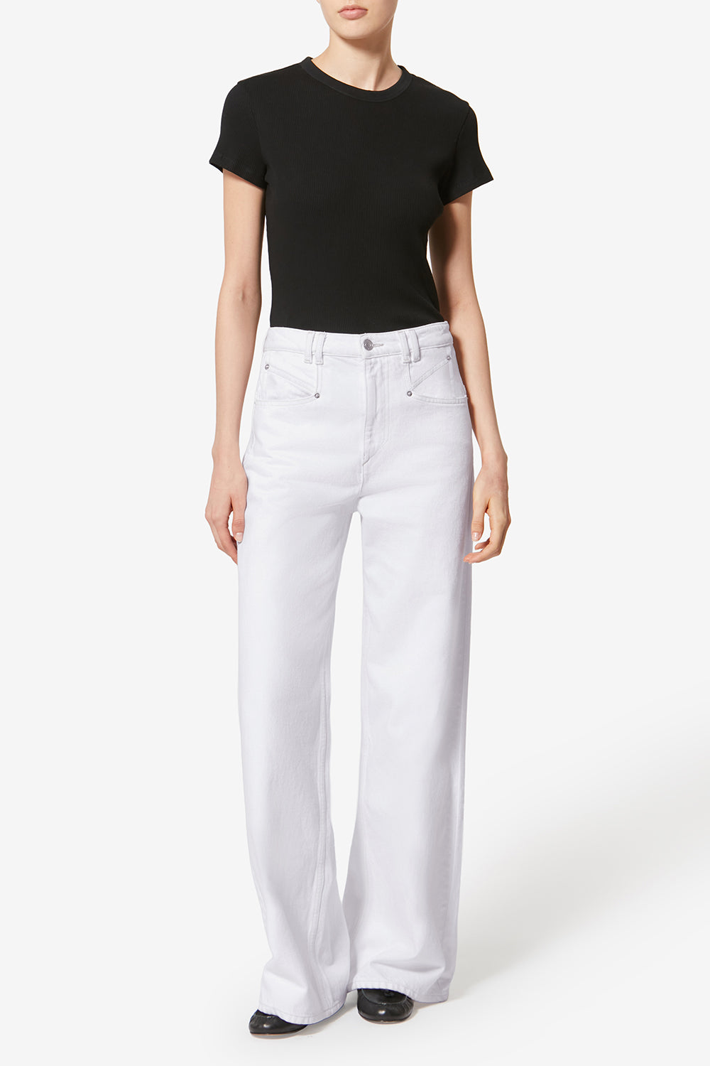 Pantaloni lemony in cotone - Bianco - Woman - 2
