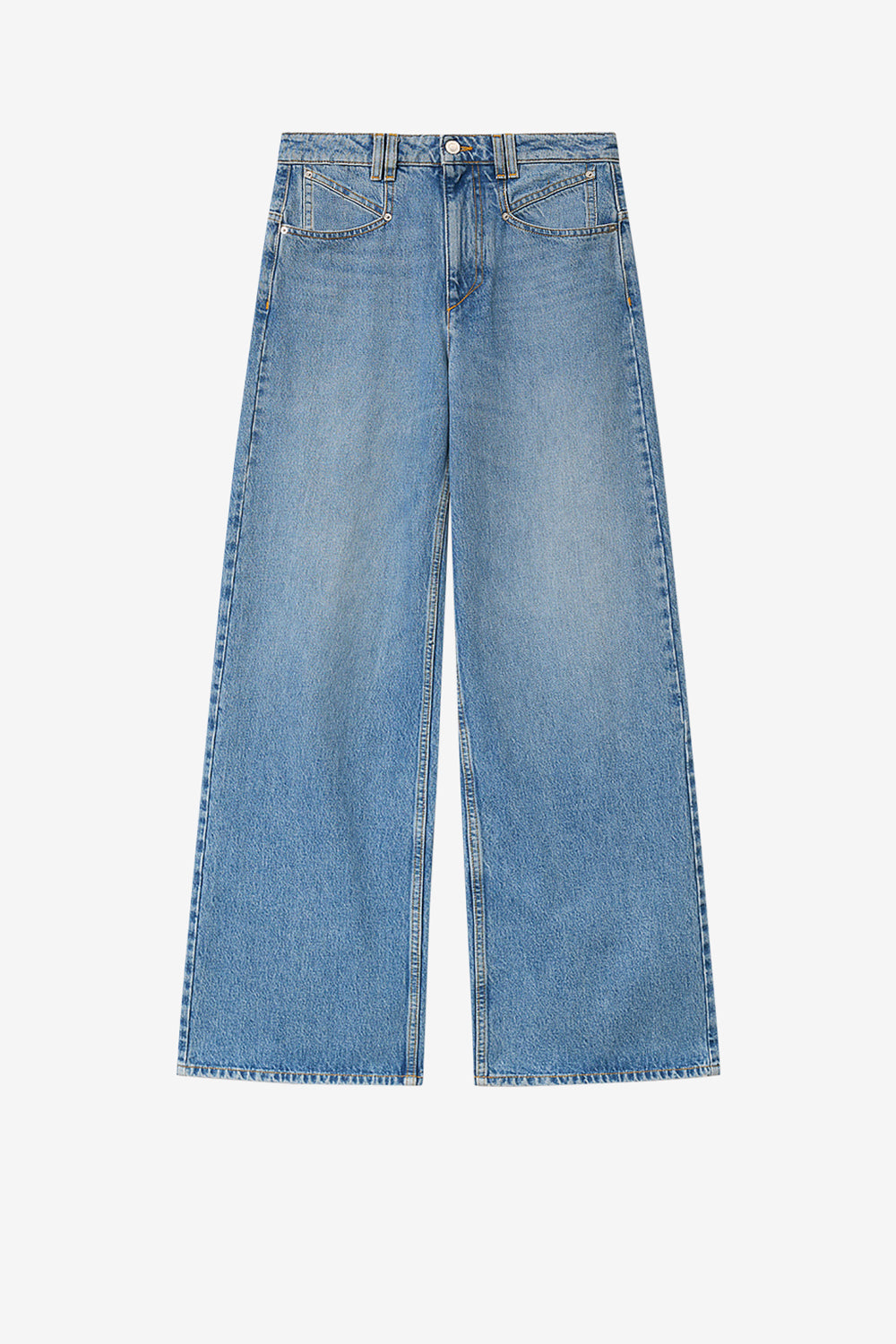 Lemony 코튼 팬츠 - 하늘색 - Woman - 1