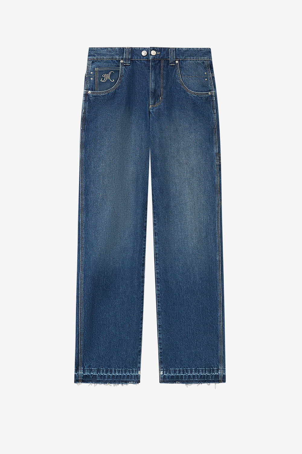 Denim-jeans mit steppnähten jeyda - Blau - Woman - 1