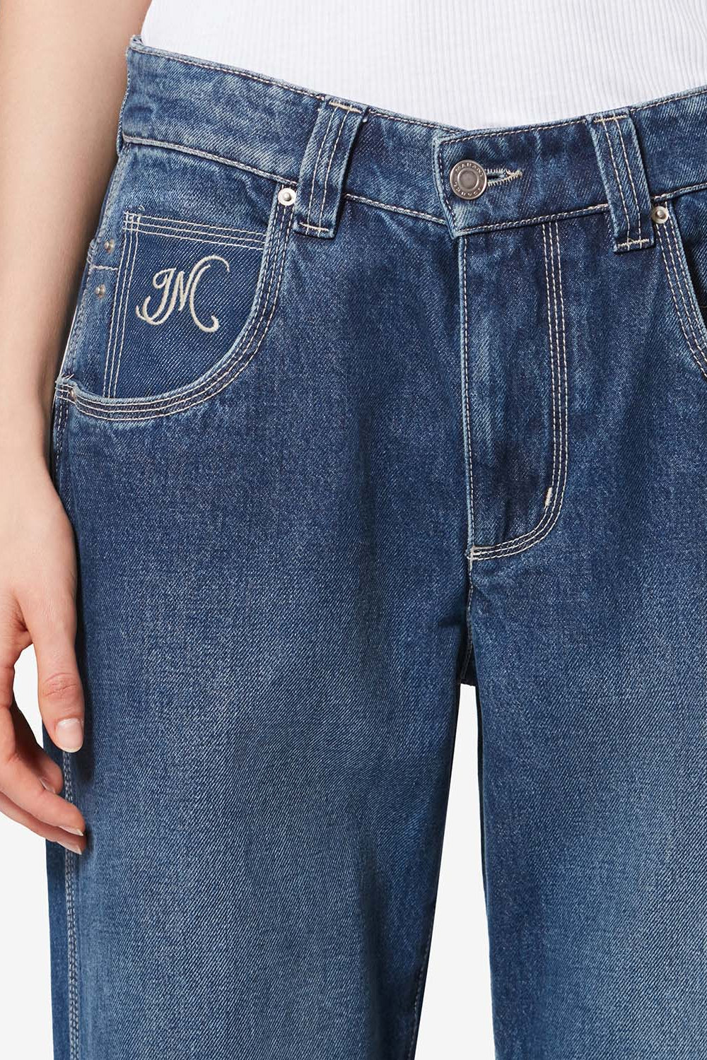 Denim-jeans mit steppnähten jeyda - Blau - Woman - 3