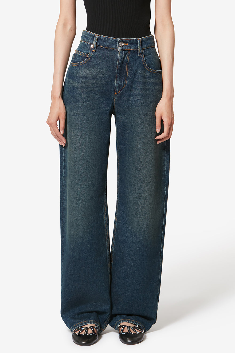 Dromie 코튼 팬츠 - 파란색 - Woman - 4