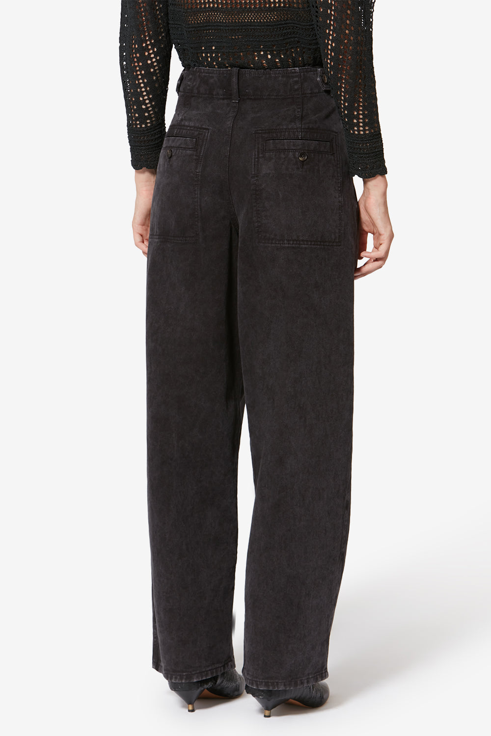 Pantalon workwear en denim ireme - Noir délavé - Woman - 5
