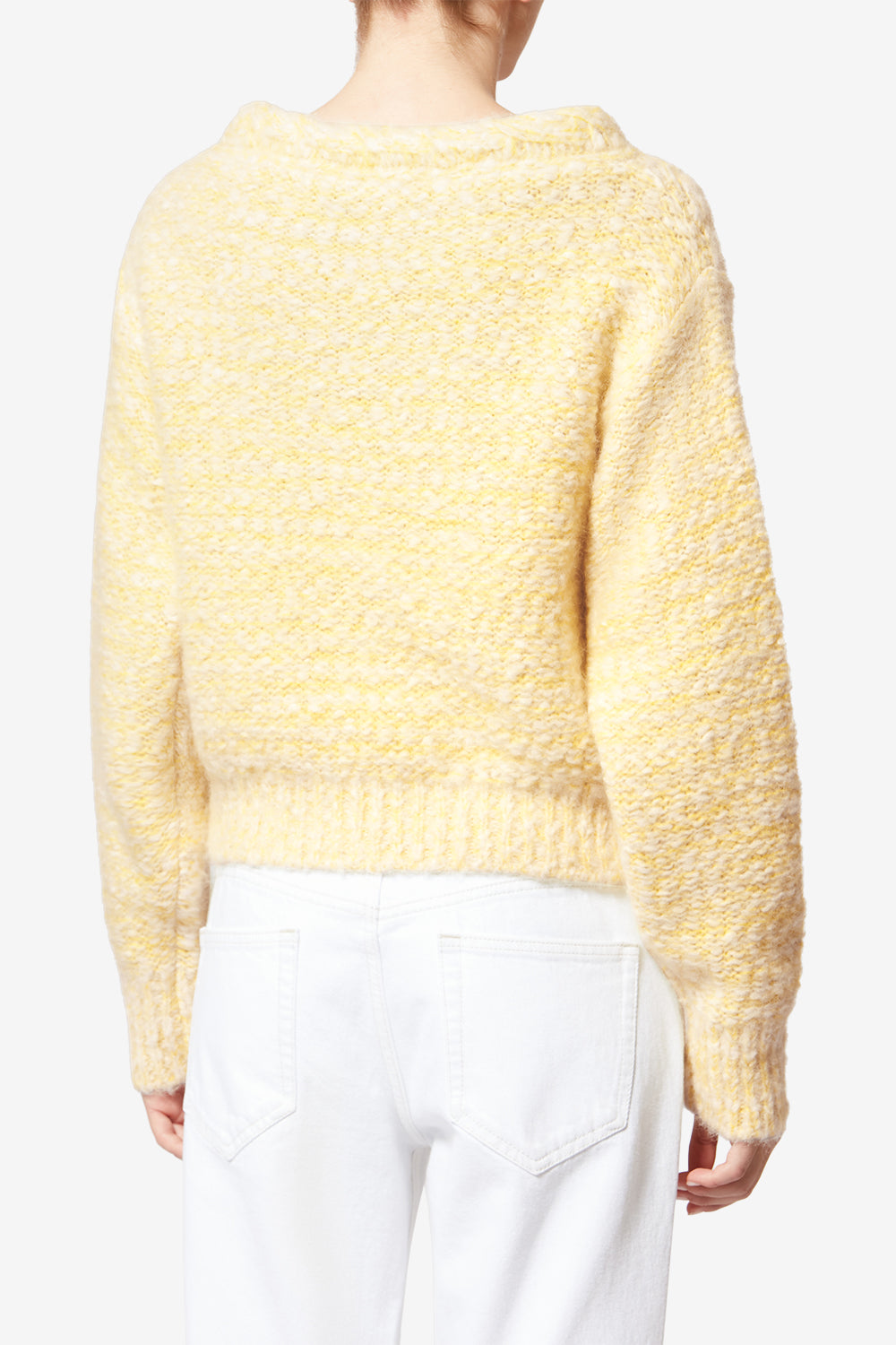 Dorota ウールセーター - Ecru and yellow - Woman - 5