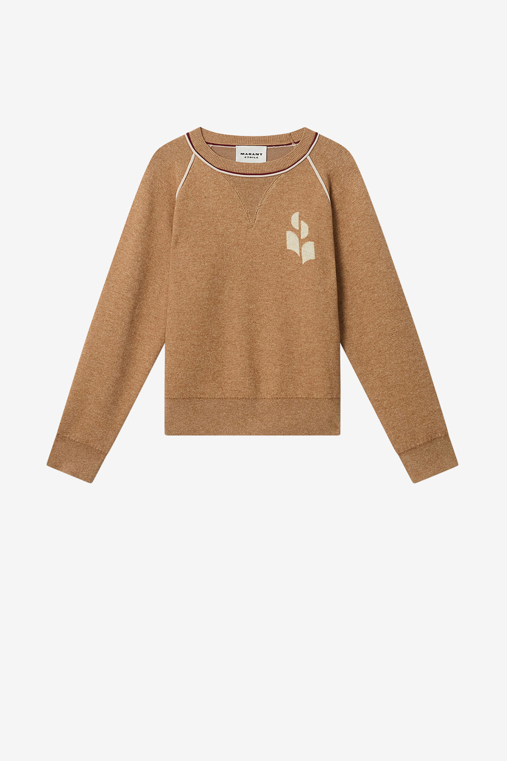 Loriby sporty sweater with logo - Camel-light grey - Woman - 1