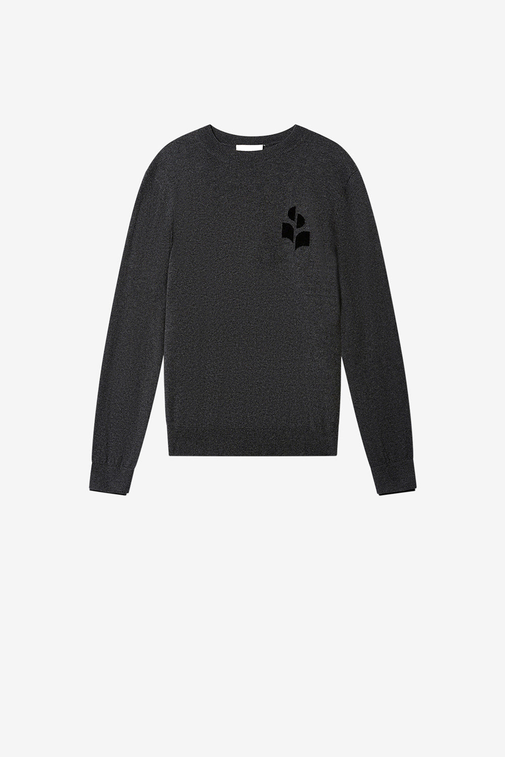 Antea コットン&ウール ファインセーター - Anthracite-black - Man - 1