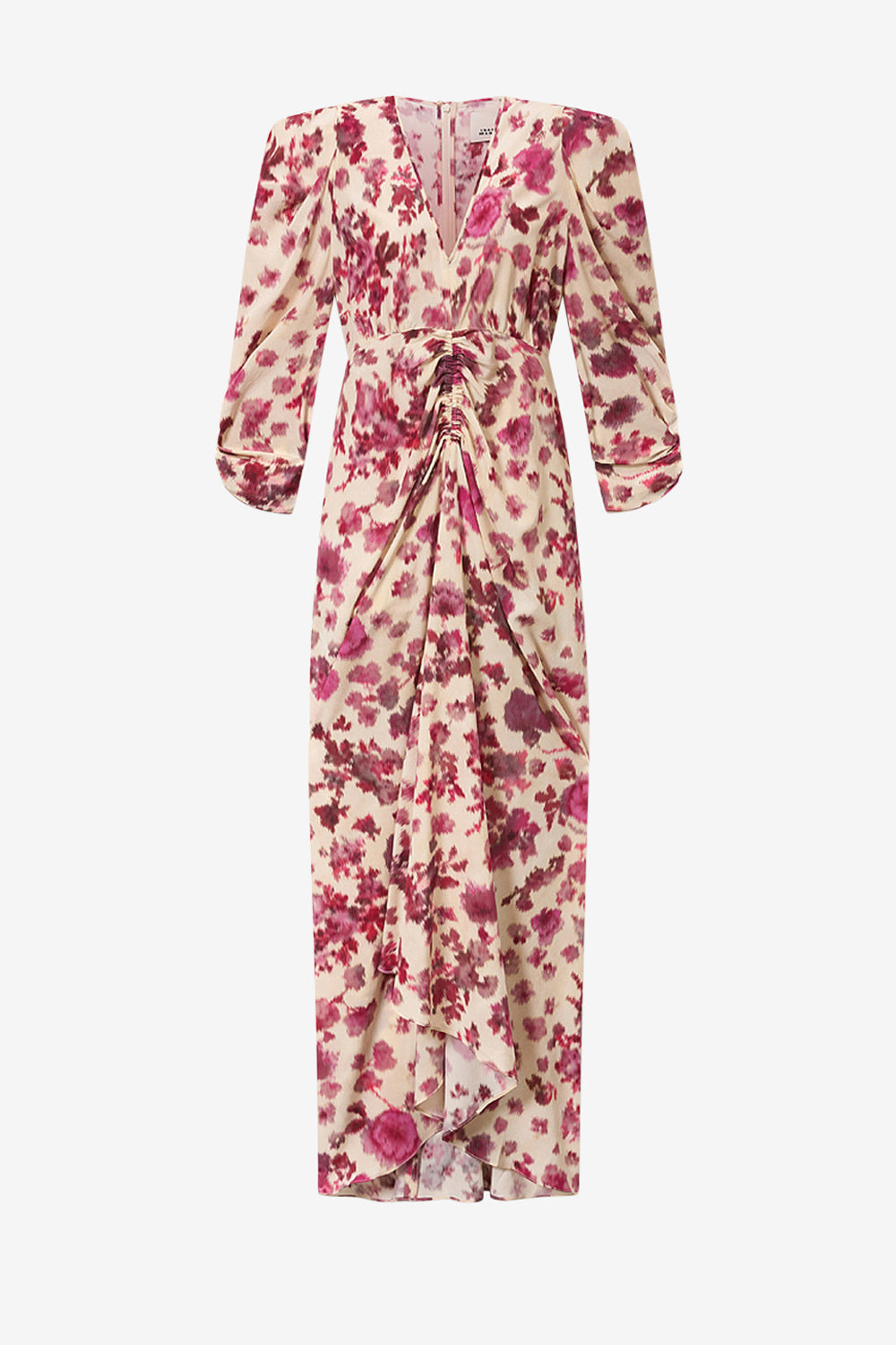 Albini 프린트 스트레치 실크 맥시 드레스 - 분홍색 - Woman - 1