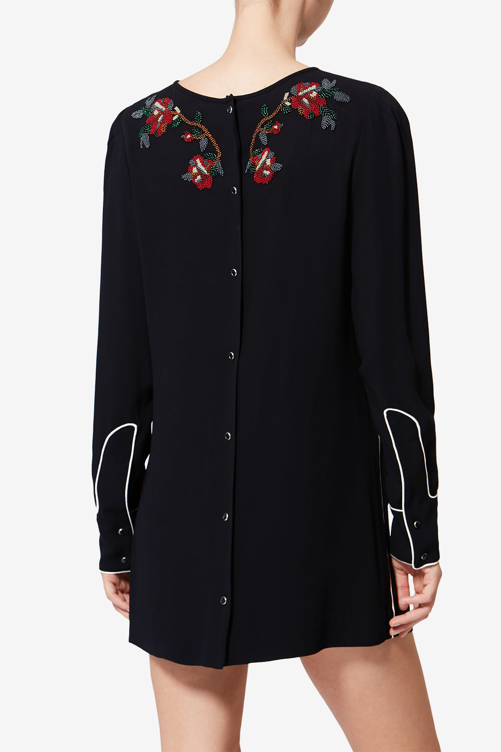 Youma パール付き キャディ ショートドレス - 黒 - Woman - 5