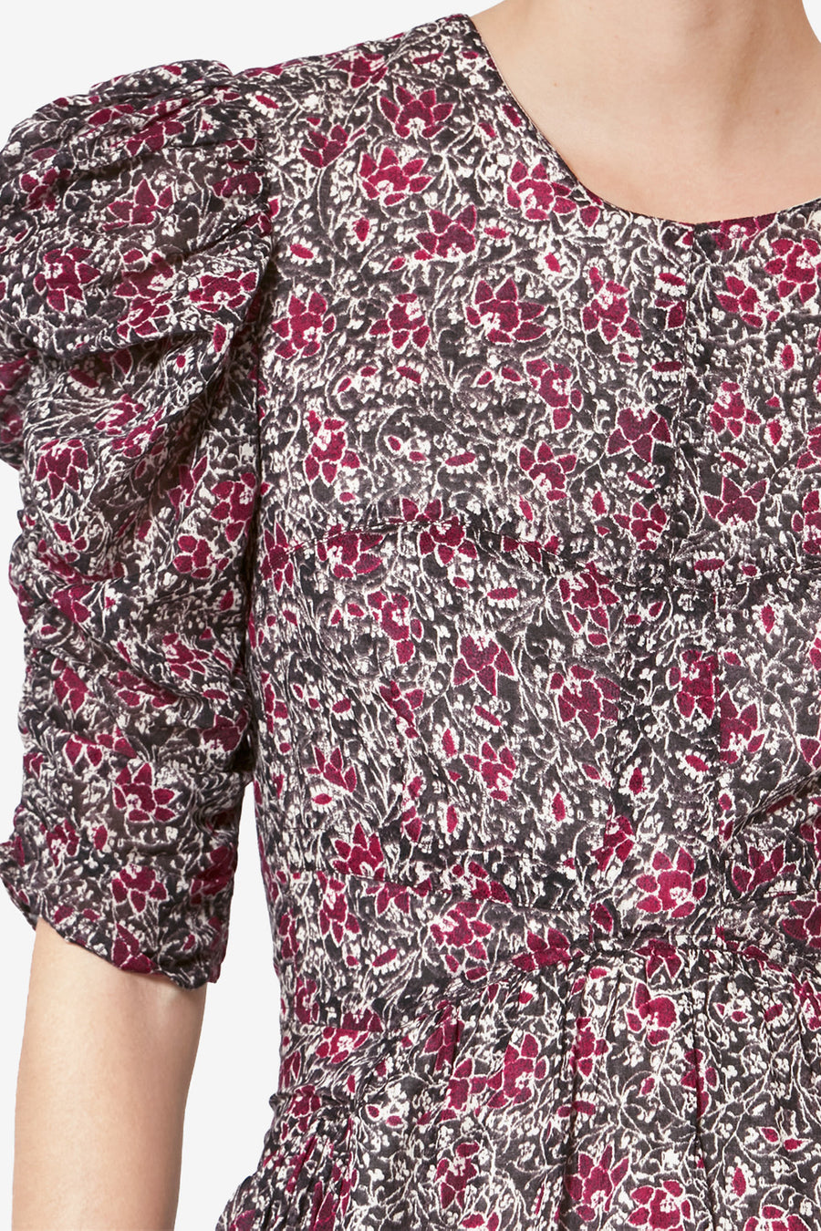 Sichellia 프린트 유기농 코튼 보일 맥시 드레스 - Crushed berry - Woman - 3