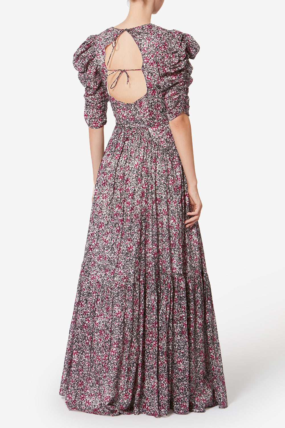 Sichellia 프린트 유기농 코튼 보일 맥시 드레스 - Crushed berry - Woman - 5