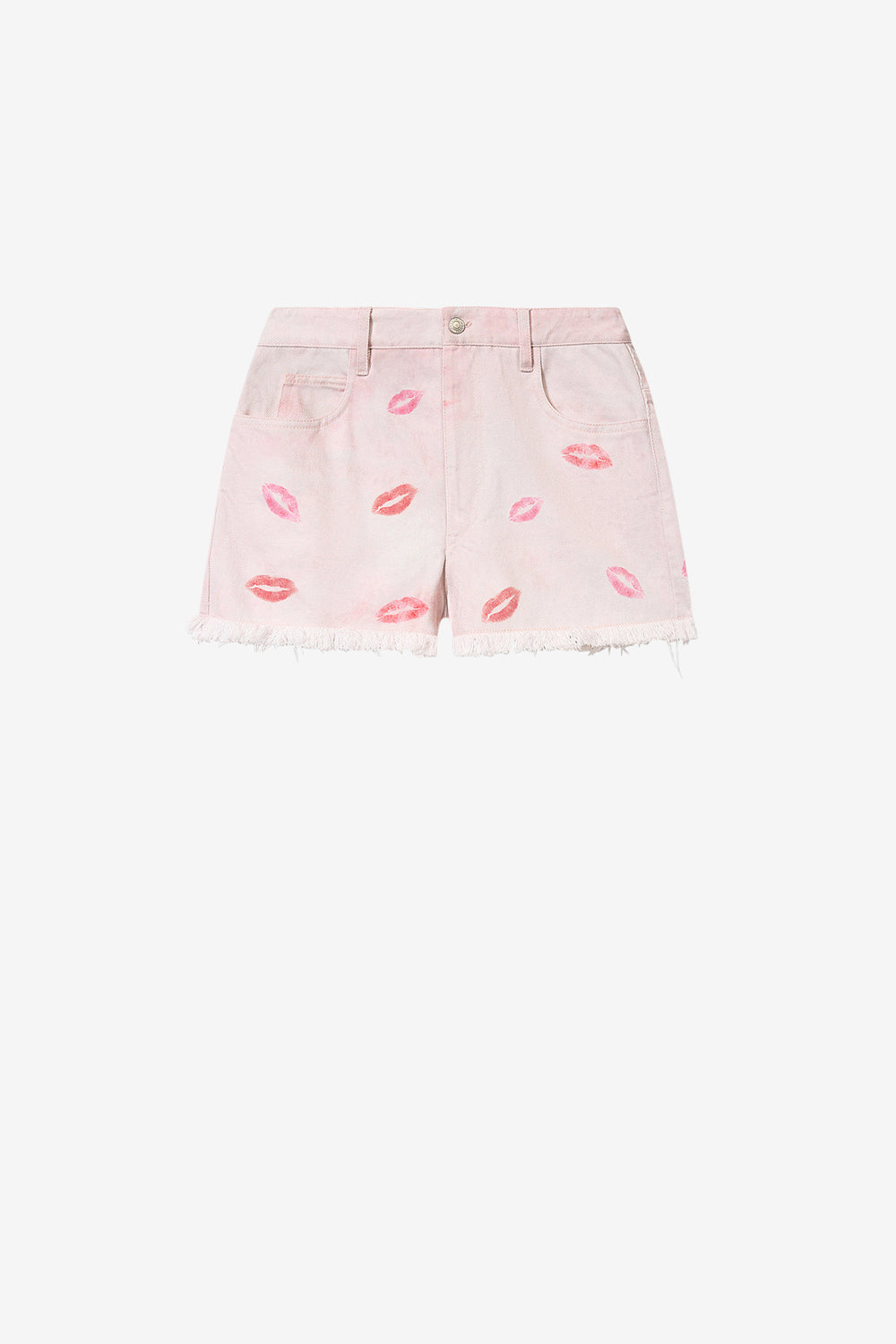 Short lesia en denim "bisou" - Rose - Woman