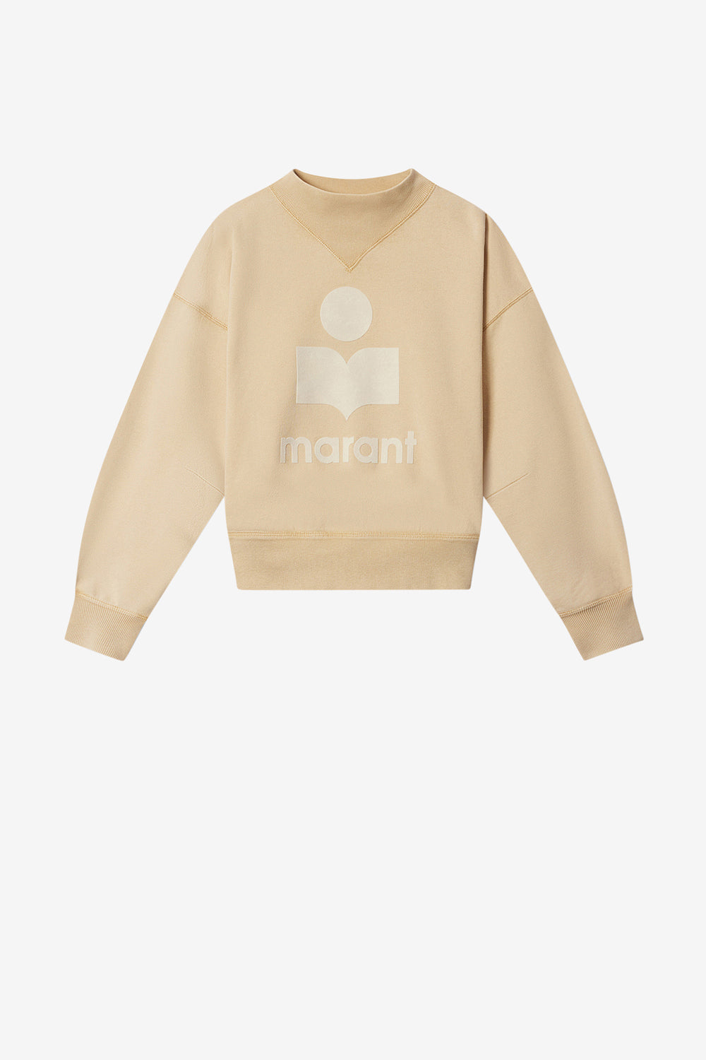 Sudadera de algodón con logotipo moby - Light ochre - Woman - 1