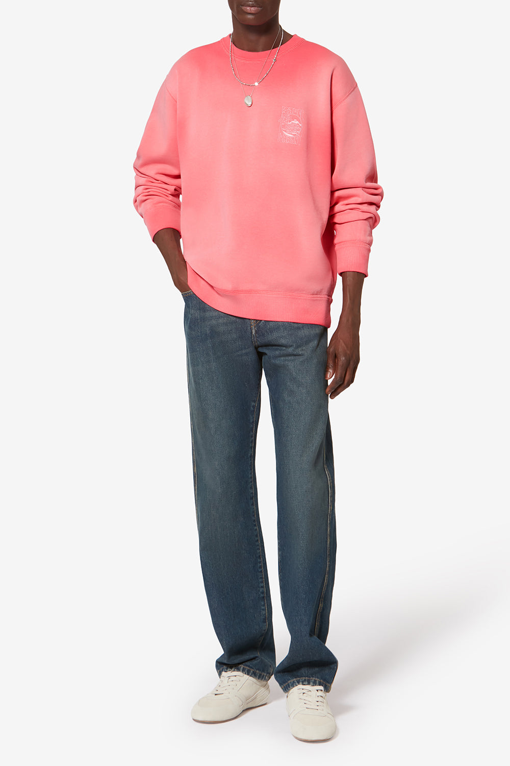 Sweatshirt en coton à logo mikoy - Rose - Man - 2