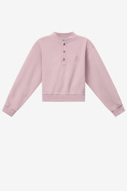Sweatshirt simony en coton à logo - Rose clair - Woman