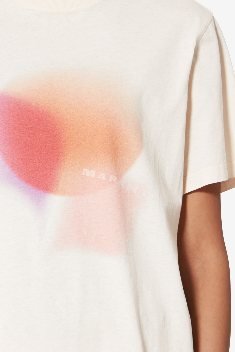 Zewel printed cotton t-shirt - Ecru - Woman - 3