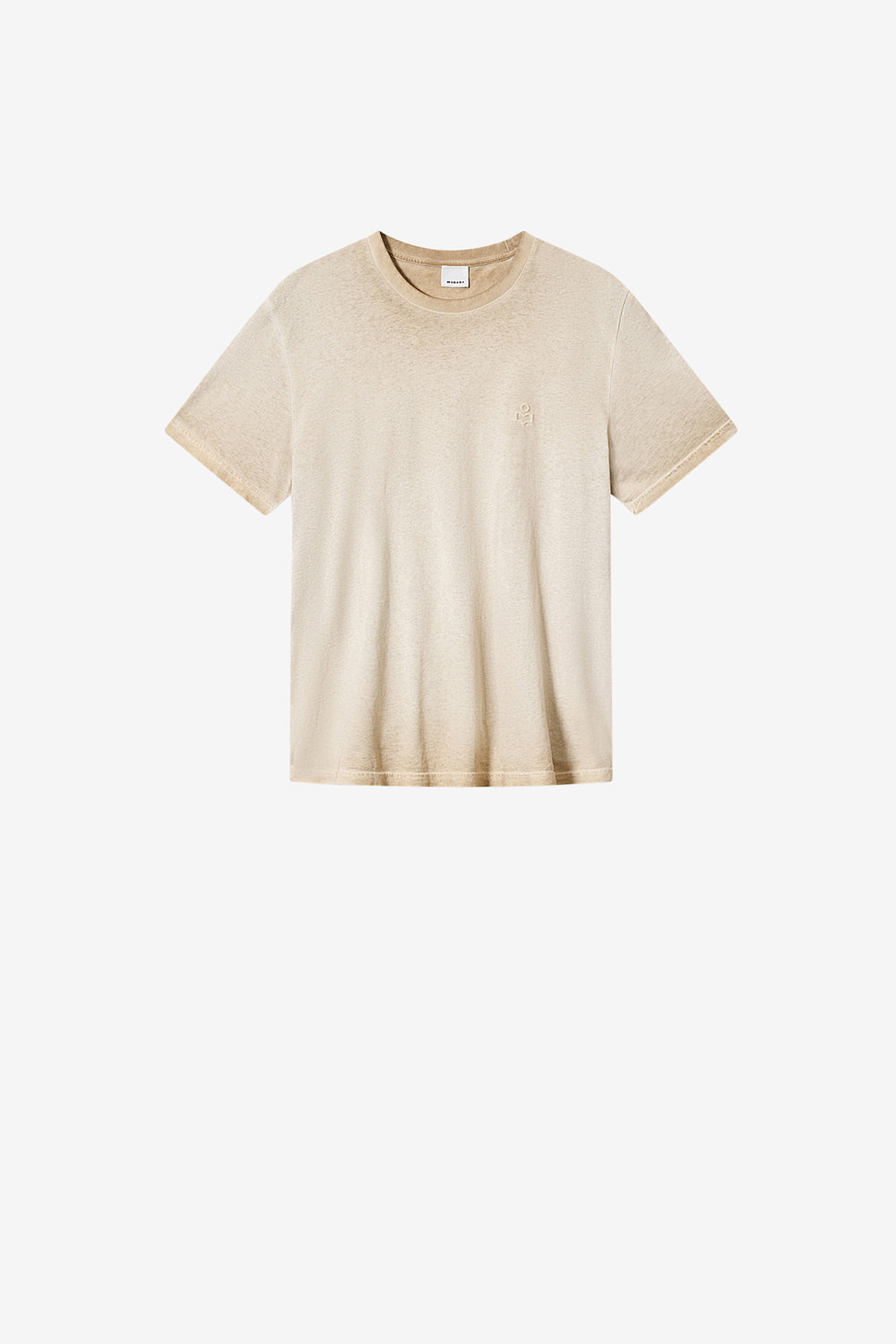 Camiseta de manga corta honoré en algodón lavado vintage - Beige - Man - 1