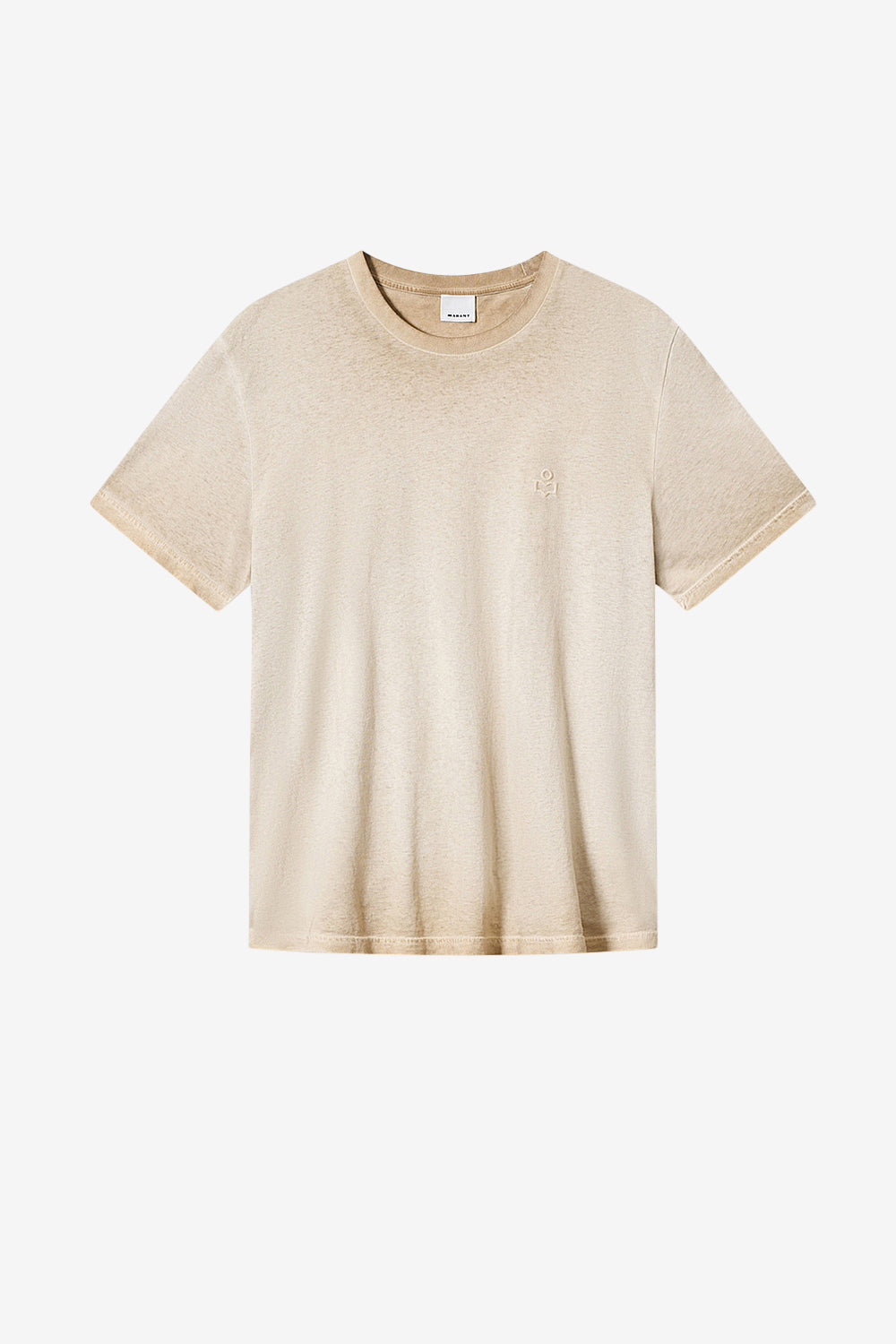 Camiseta de manga corta honoré en algodón lavado vintage - Beige - Man - 1