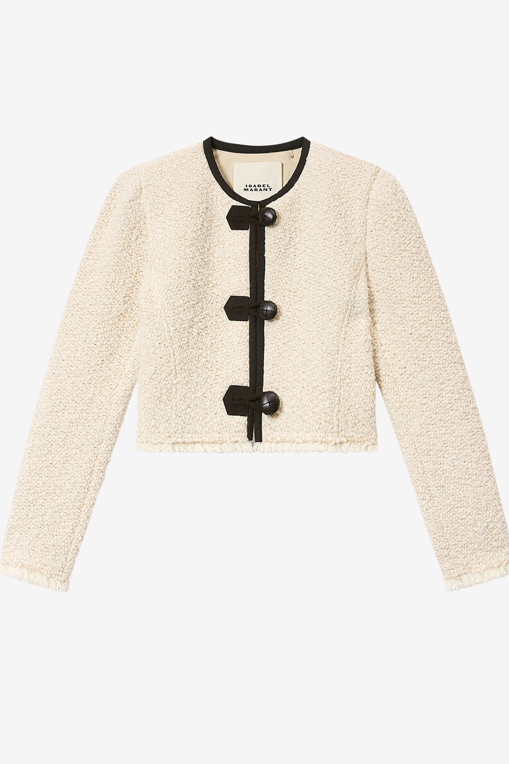 Gradilia bouclé wool jacket - Ecru - Woman - 1