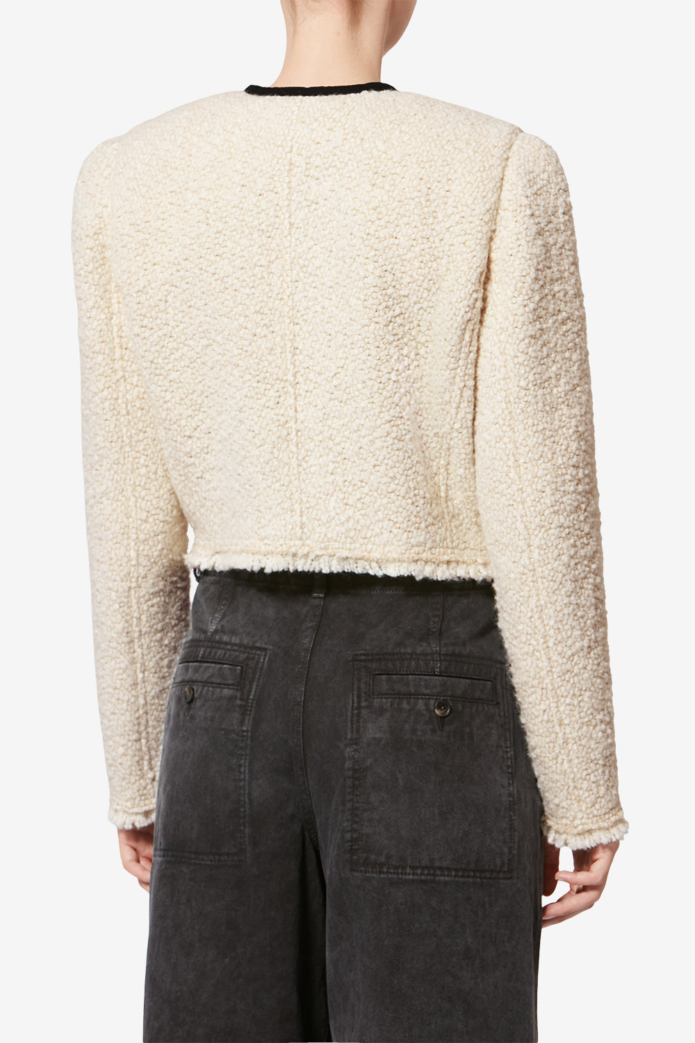 Gradilia bouclé wool jacket - Ecru - Woman - 5