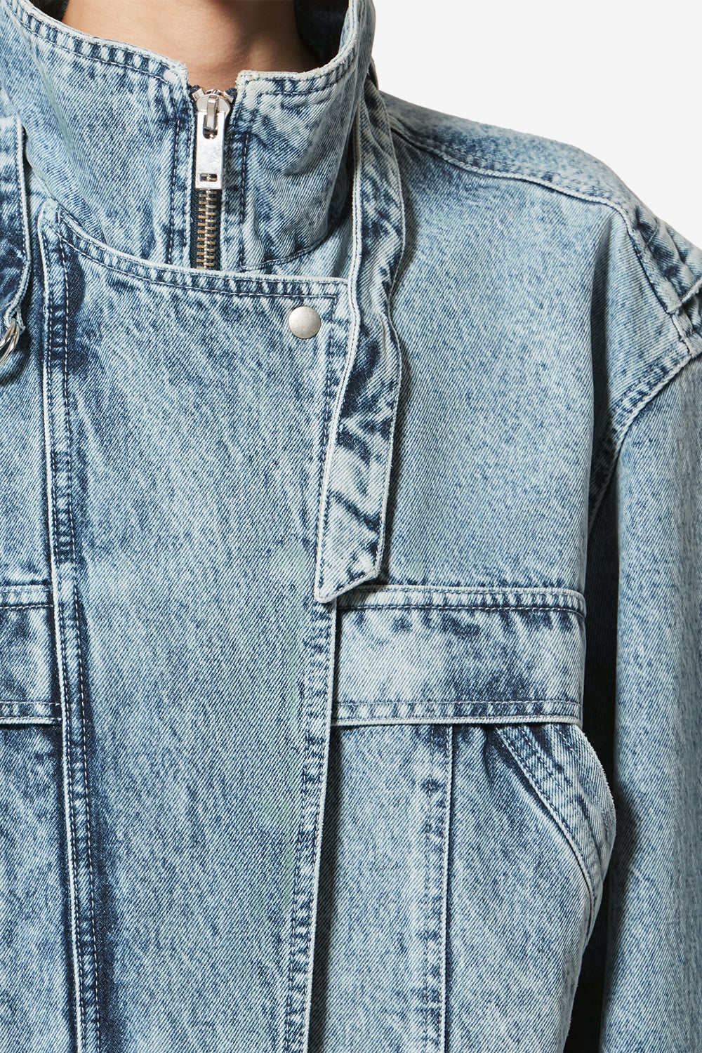 Joseline 데님 재킷 - 하늘색 - Woman - 3