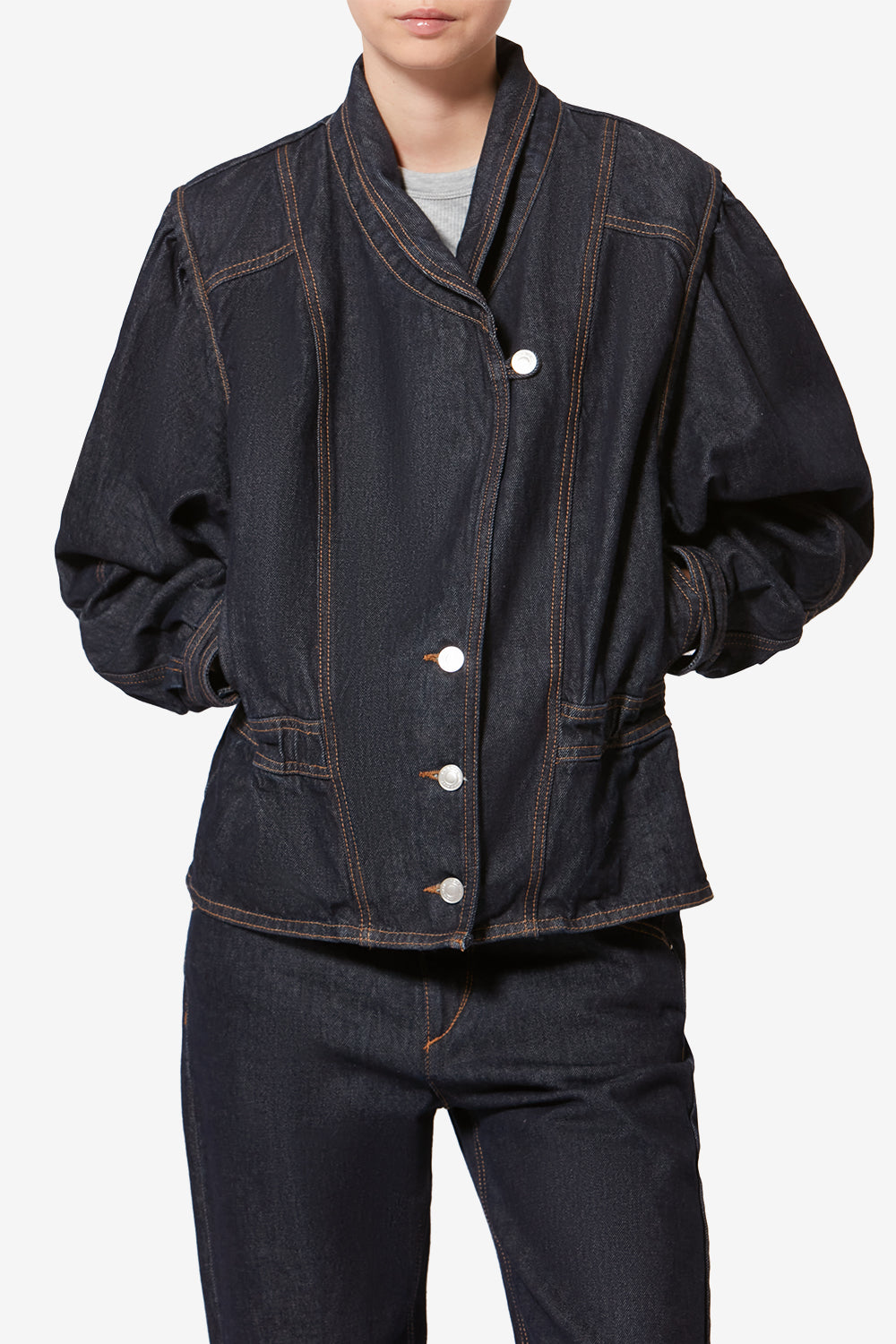 Veste dolie en denim - Foncé nuit - Woman - 4