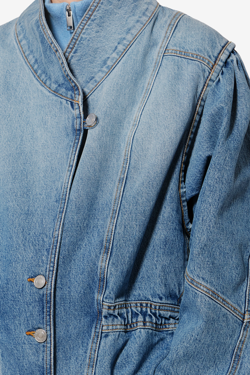 Dolie 코튼 재킷 - 하늘색 - Woman - 3