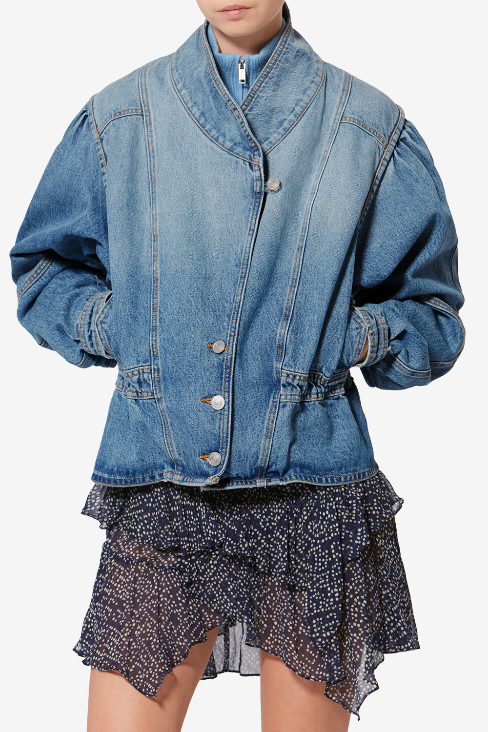 Dolie 코튼 재킷 - 하늘색 - Woman - 4