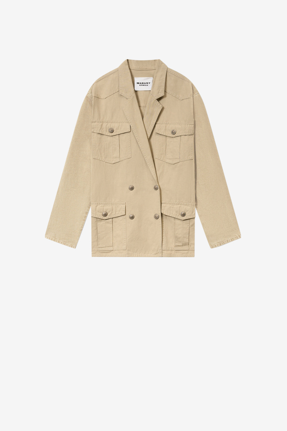 Nevala cotton and linen jacket - Beige - Woman - 1