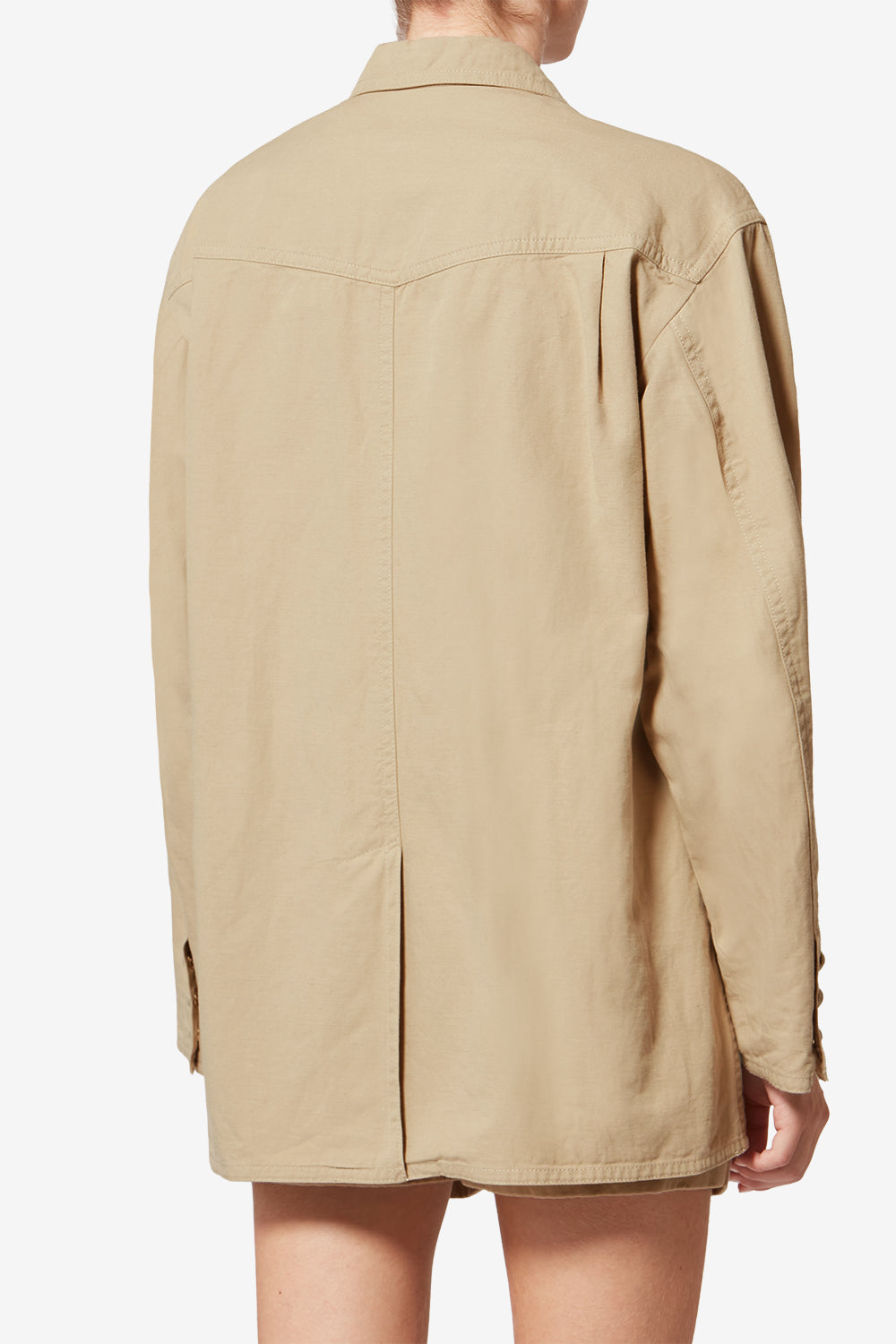 Nevala cotton and linen jacket - Beige - Woman - 5