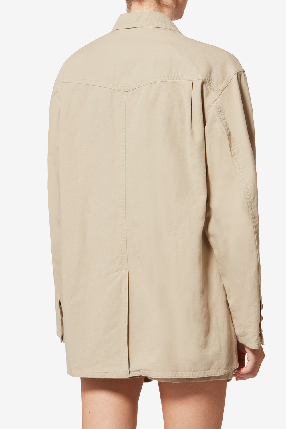 Nevala cotton and linen jacket - Beige - Woman - 5