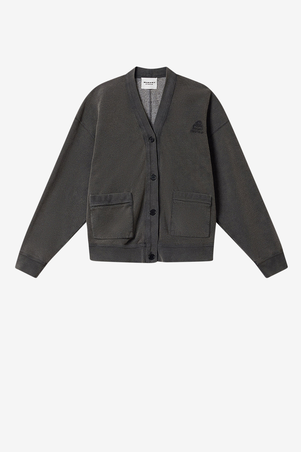 Stephy コットンジャケット - ウォッシュドブラック - Woman - 1