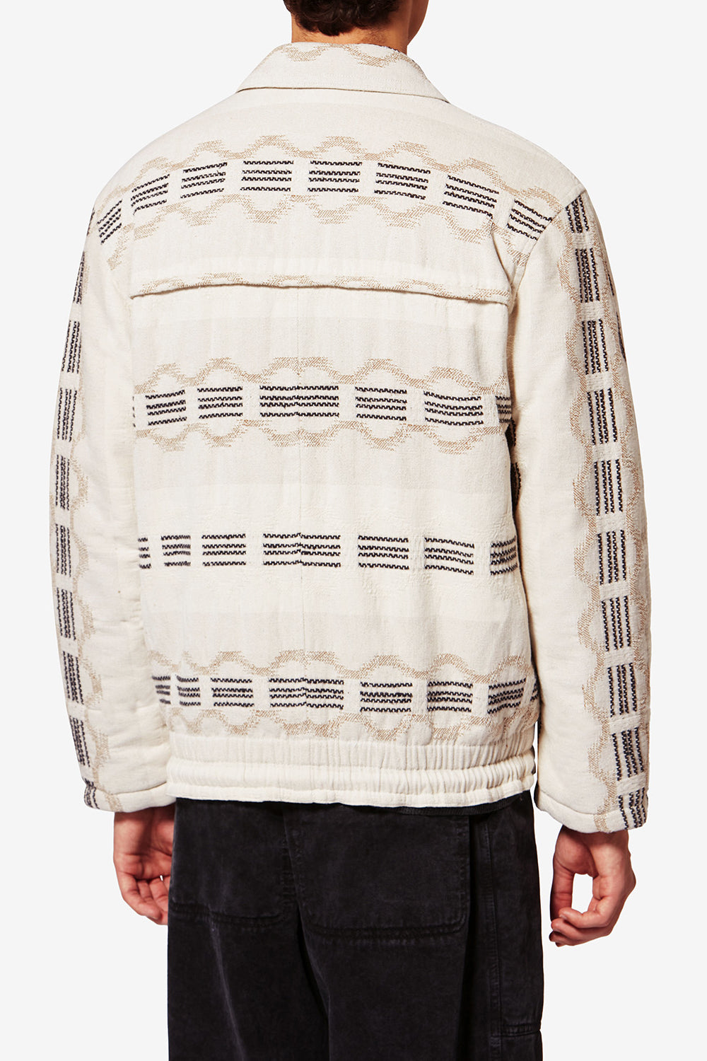 Veste en jacquard wavy deyis - Écru - Man - 5