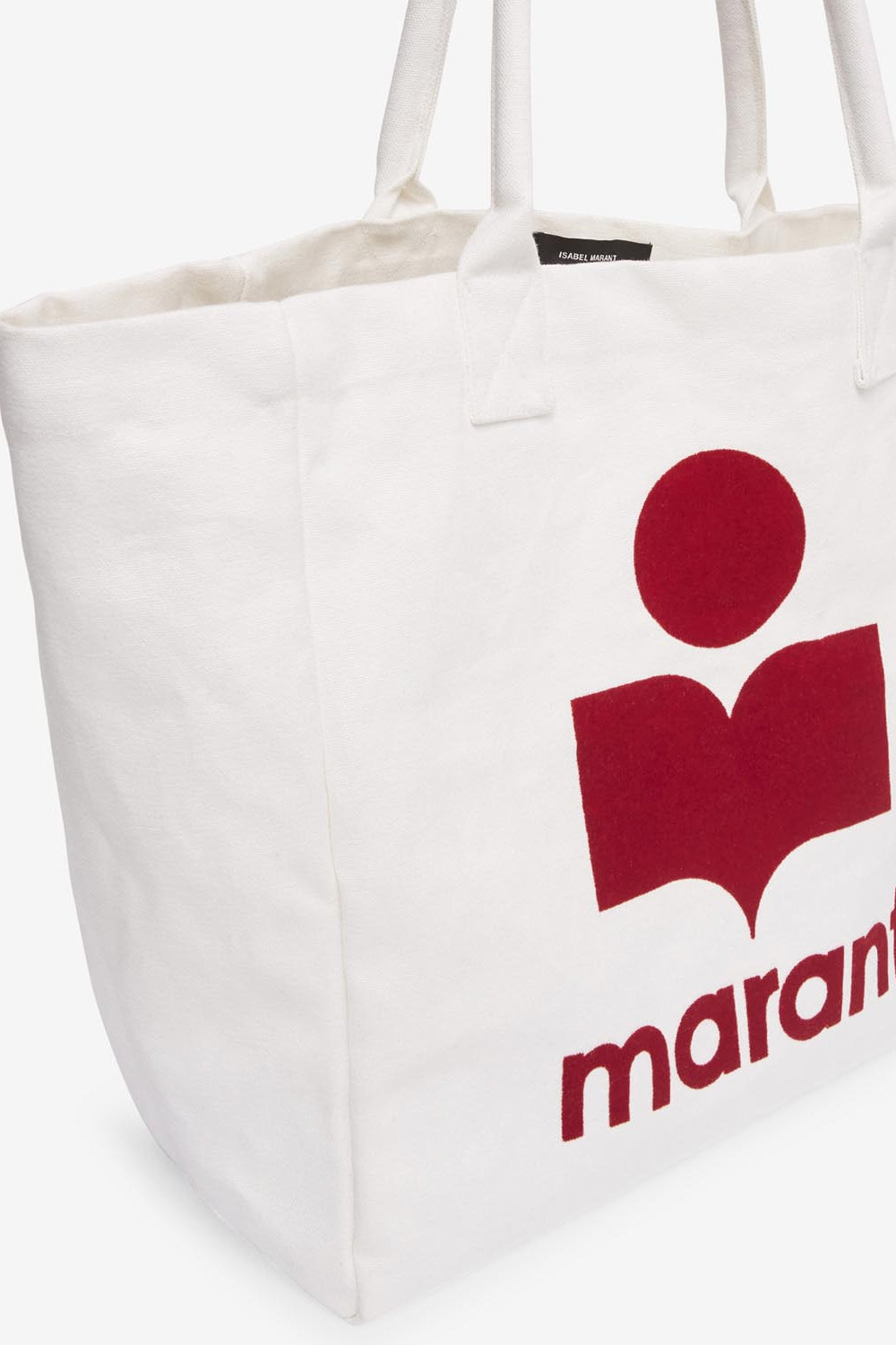 Borsa tote yenky in tela con ricamo - Ecru - Woman - 5