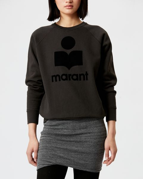 Sweatshirt logo milly Woman Noir délavé 5