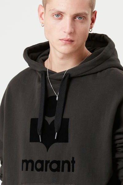 Miley logo hoodie sweatshirt - ウォッシュドブラック - Man - 3