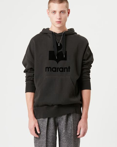 Miley logo hoodie sweatshirt - ウォッシュドブラック - Man - 3
