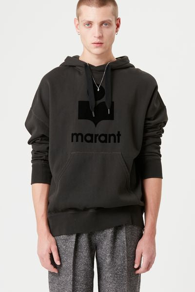 Miley logo hoodie sweatshirt - ウォッシュドブラック - Man - 4