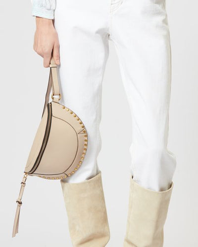 Skano belt bag in calfskin leather - Light beige - Woman - 8