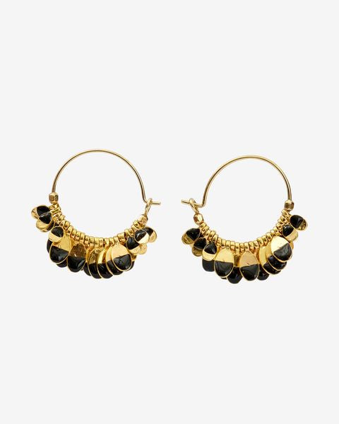 Isabel Marant chunky black hoop earrings. BRAND NEW 2024 with tags. Made in France.