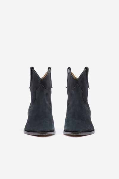 Stivali dewina da cowboy in pelle di vitello scamosciata - Nero lavato - Woman - 8