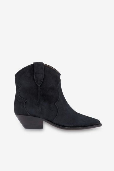 Stivali dewina da cowboy in pelle di vitello scamosciata - Nero lavato - Woman - 2