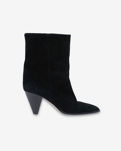 Rouxa suede ankle boots - Black - Woman - 2