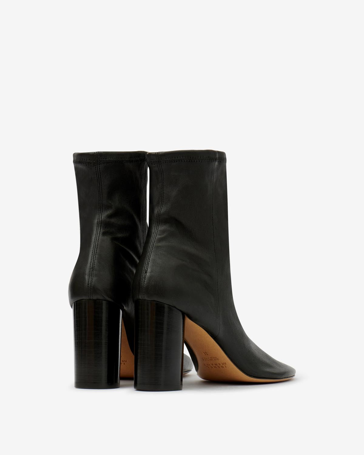 Soft leather ankle boots with high heels - Black - Woman - 3