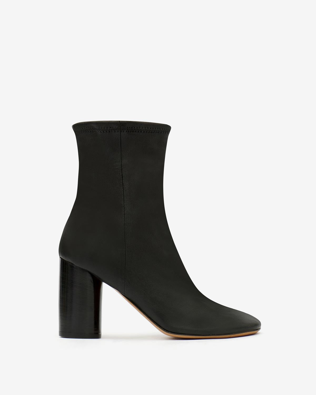Soft leather ankle boots with high heels - Black - Woman - 1